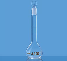 Volumetric Flasks, Wide Mouth,  Stopper, Class A, USP w/  Certificate, 10 ml-5647006