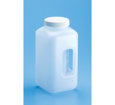 Wide Mouth Bottle with Handle, Material: PP Autoclavable4 L Square