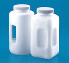 Wide Mouth Bottle with Handle, Material: HDPE4 L Square