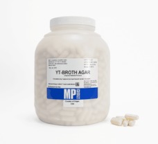 YT-Broth Agar-33 g/L; Content per liter: YT Broth, 15 g Agar, 1 kg